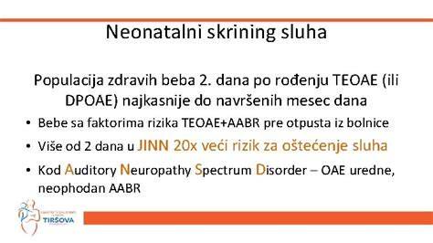 TEOAE preiskava sluha novorojenčka