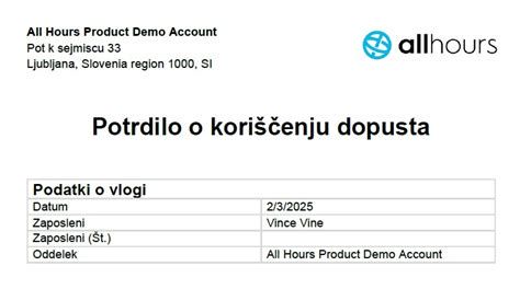Shema rokov in prenosov letnega dopusta ob bolniški in porodniški odsotnosti