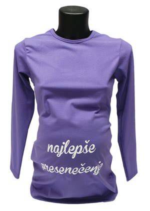 smešna nosečniška majica z napisom presenečenje