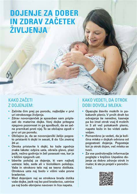 Ženska v spalni srajici za dojenje, dojenje v domačem okolju