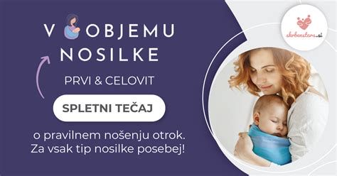 kontrola drže in nevtralna pozicija pri nošenju otroka