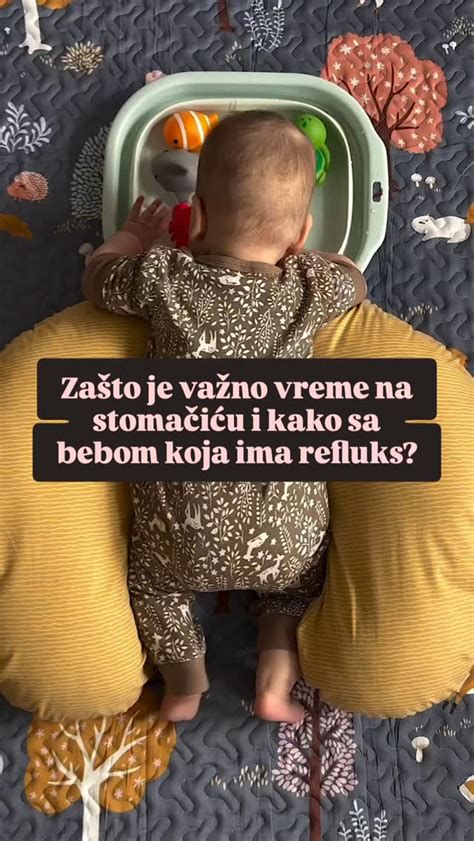 Infografika: Vaje in položaji za preprečevanje zaležane glave (tummy time, menjavanje strani)