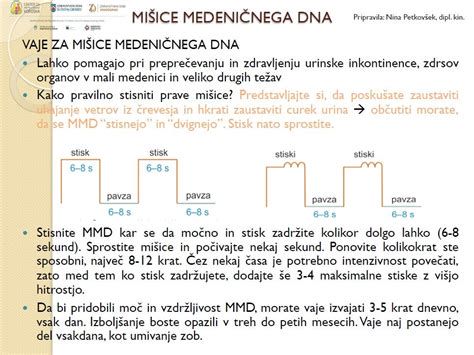 Priporočene vaje za krepitev medeničnega dna in sprostitev stresa