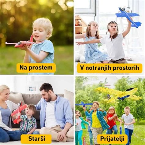 igra z otrokom na prostem - tek in papirnato letalo