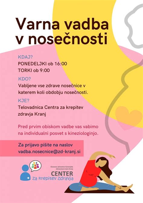 vadba za nosečnice v telovadnici