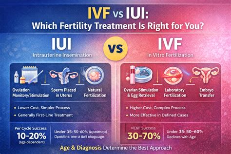 infografika možnosti zdravljenja: operacija vs. IVF