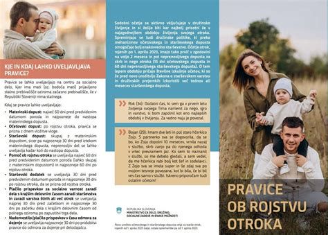 Infografika: Nočno delo in pravice staršev po rojstvu otroka