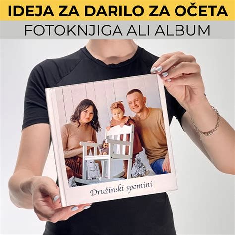 otroško ustvarjeno darilo za očeta: fotoknjiga in kuponi