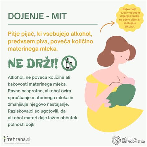 Infografika: priporočila za prehrano doječe matere