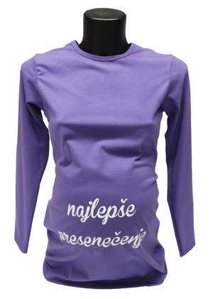 nosečniška majica z napisom 